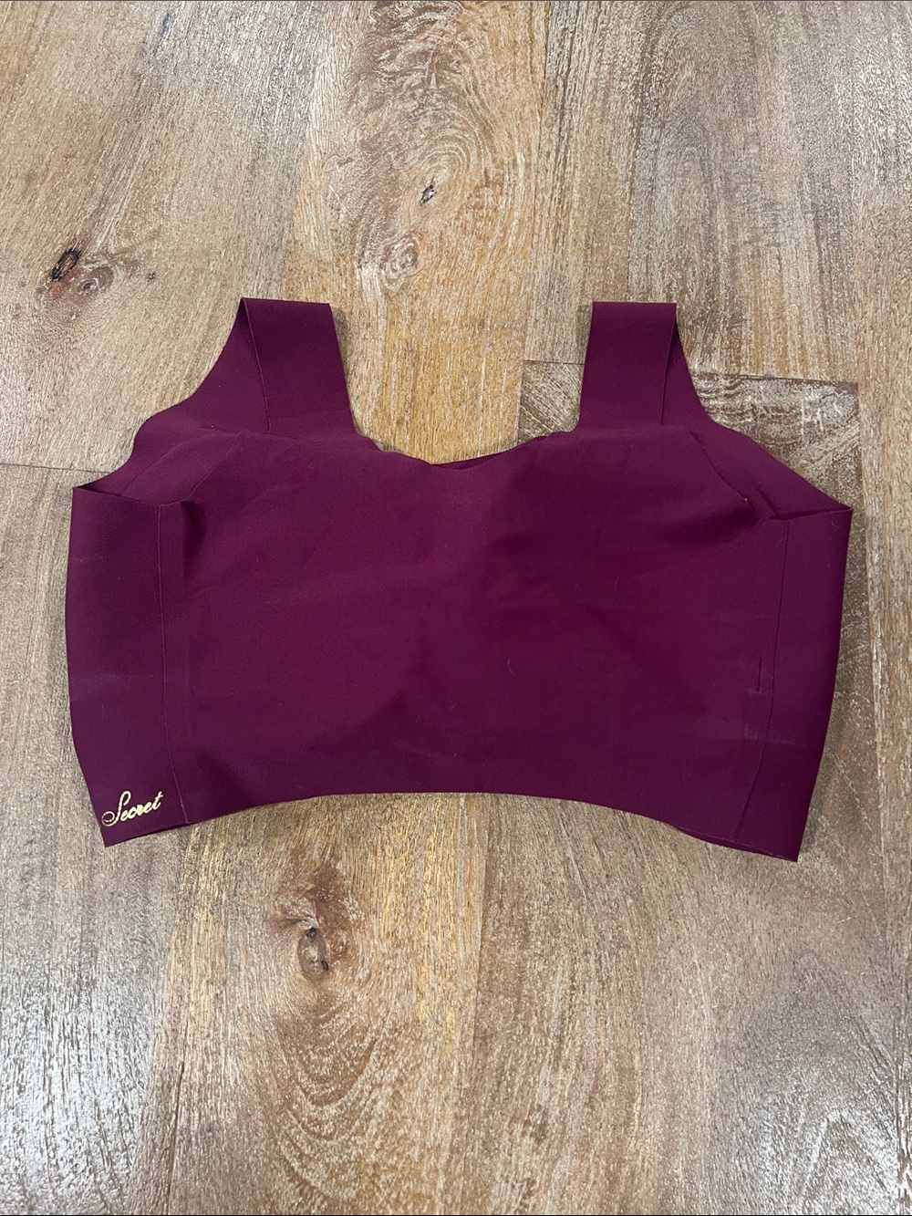Victoria's Secret Burgundy Seamless Padded Wireless Bra Top - Picture 2 of 6